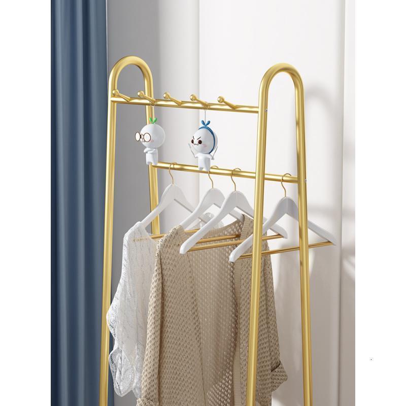 轻奢挂衣架落地卧室简易衣架家用北欧挂衣服架子简约现代衣帽架_9_740高清大图