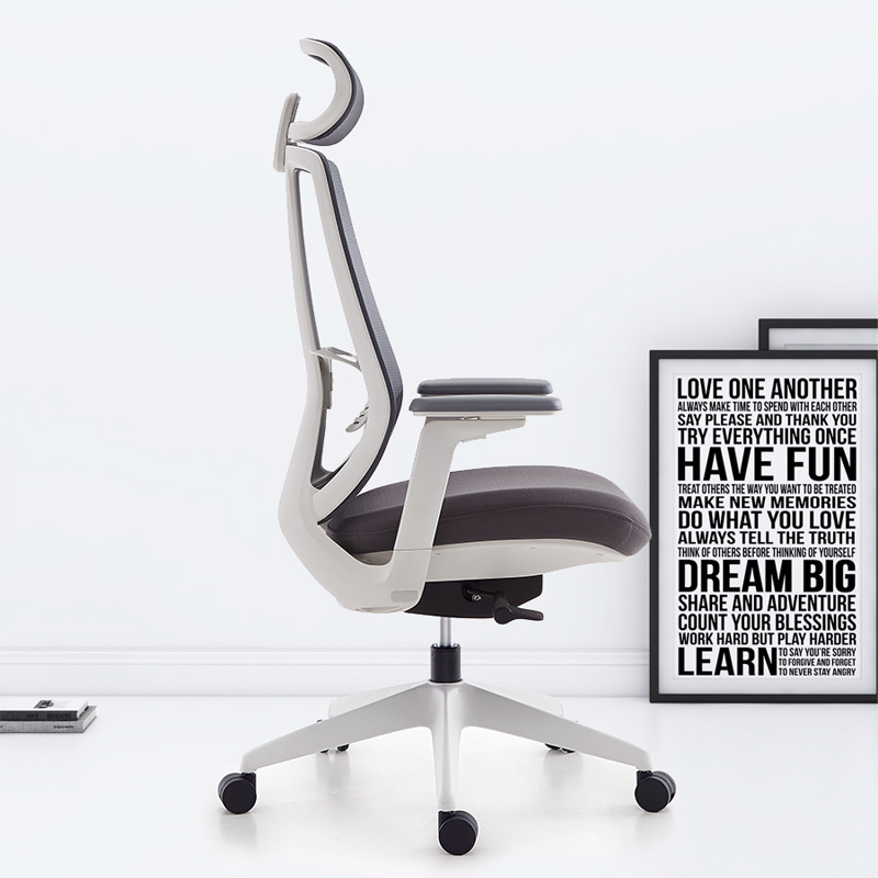 臻远ZY-7819办公椅人体工学椅转椅电脑椅 黑色3D升降扶手高清大图