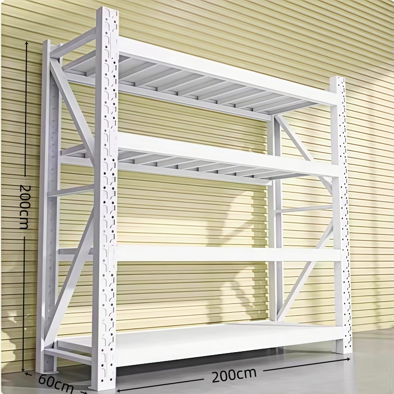 凡尔尚白色货架四层 重型货架2000*600*2000mm（500kg）组