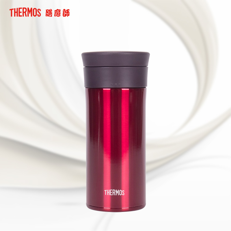 膳魔师不锈钢保温杯TCMA-400BGD 红色 400ML 时尚轻便 /304不锈钢/THERMOS 通用