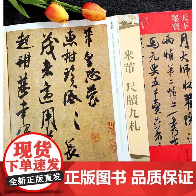 天下墨宝米芾书法全集墨迹选一二三蜀素帖尺牍九札天下墨宝毛笔碑帖行书草书字帖黄庭坚诸上座帖宋徽宗文徵明临摹手札苕溪诗帖书籍高清大图
