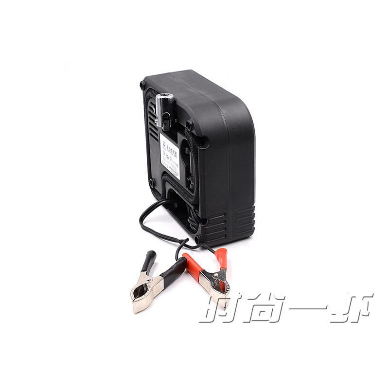 适用于车载汽车12V电动充气泵48V60V摩托电瓶车轮胎111B自动打气筒带表线