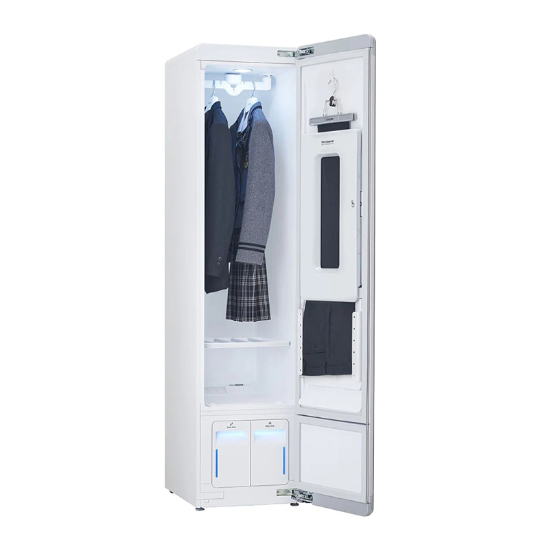 LG S3IF象牙白色 韩国原装进口 蒸汽护衣物 去味除皱 轻柔烘干 室内除湿 智能衣物护理机挂烫机高清大图