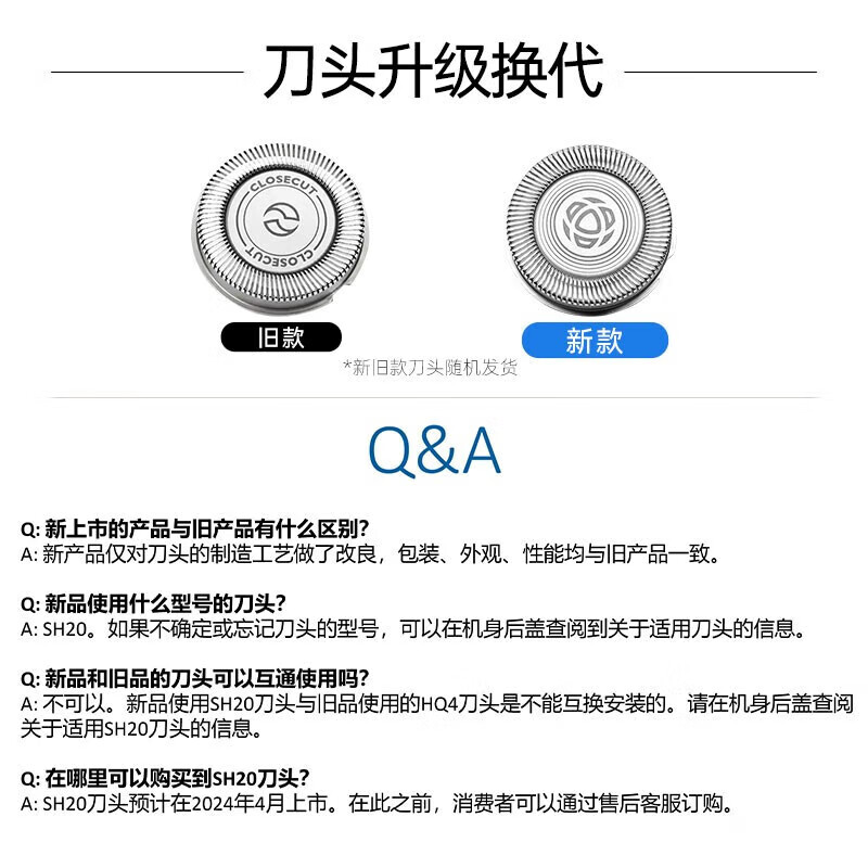 飞利浦(PHILIPS)剃须刀PQ206电动男士刮胡刀胡须刀便携式须刨生日礼物送男友送父亲高清大图
