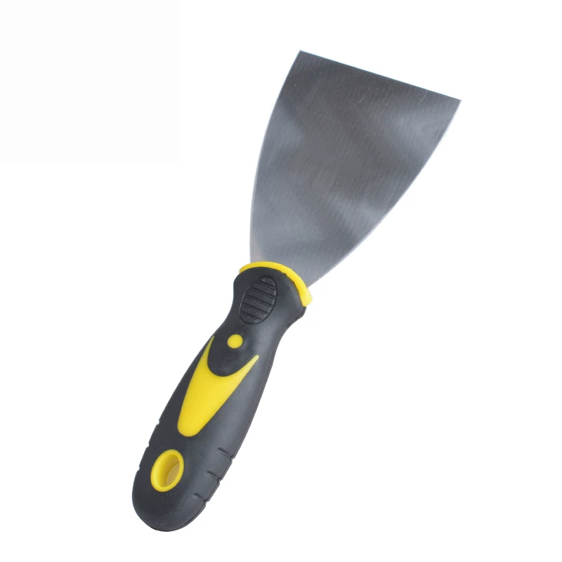 兰诗(LAUTEE)210352 双色柄油灰刀 不锈钢碳钢刮腻子刀加厚抹刀 双色柄2寸 5把/盒 一盒