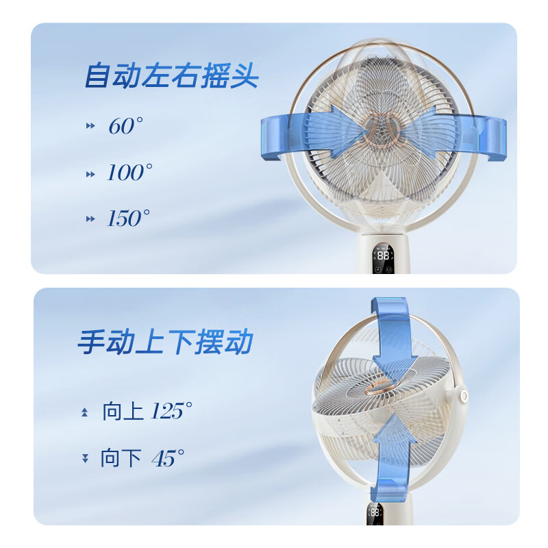 摩飞台式落地扇直流变频电风扇MR3702高清大图
