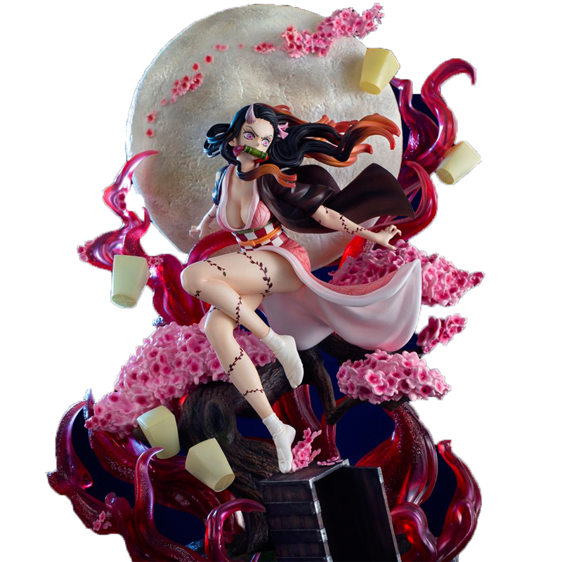 梦幻工场 鬼灭之刃祢豆子gk 鬼化版爆血可亮灯1/6限量手办模型公仔