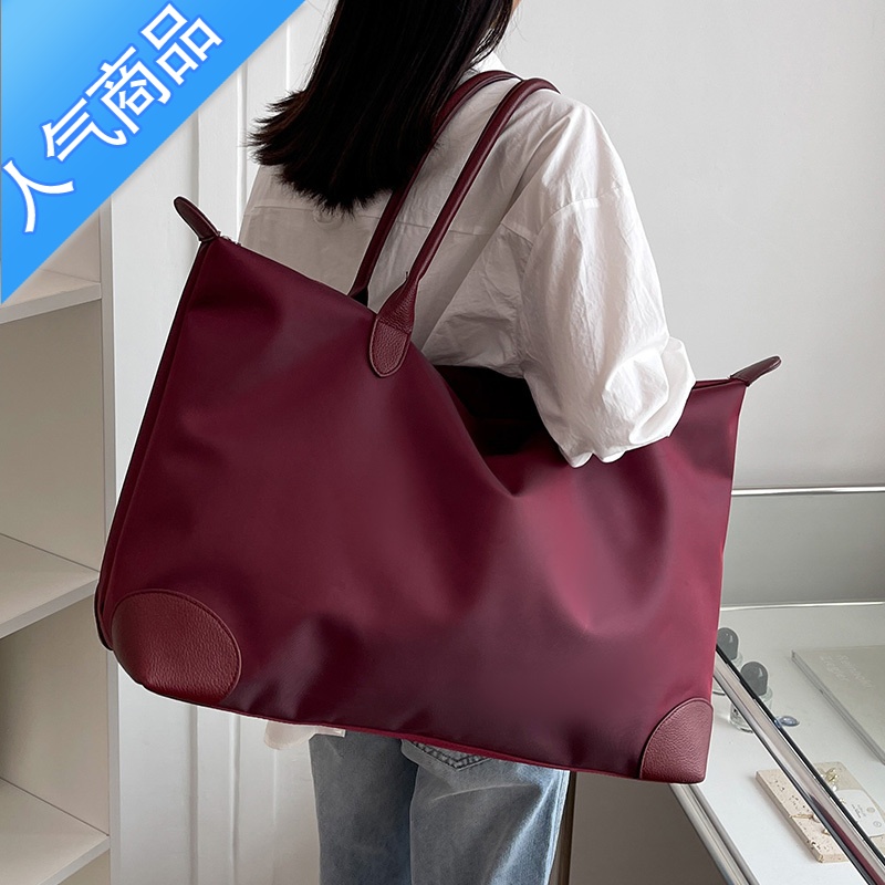 封后女士外出旅行包大容量手提通勤包女短途轻便出差便携收纳包健身包旅行包男女高清大图