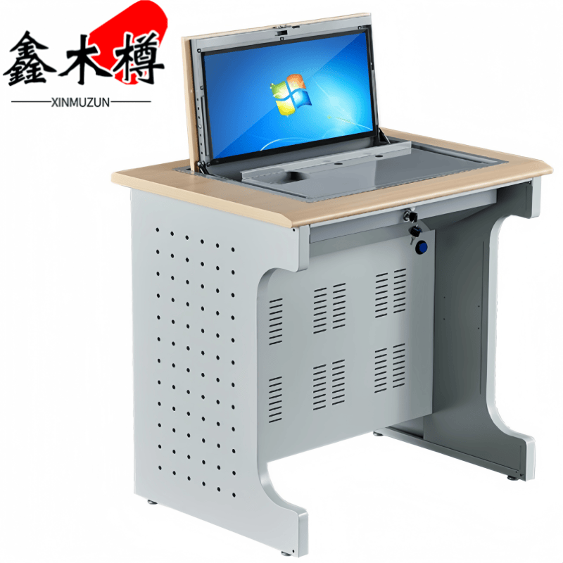 鑫木樽翻转电脑桌80cm个高清大图