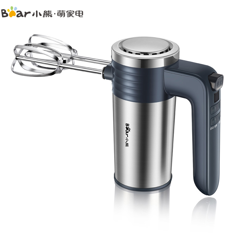 小熊(Bear)打蛋器DDQ-B03R1 微电脑智控料理机304不锈钢家用手持电动打蛋机奶油搅拌机打蛋棒/和面棒
