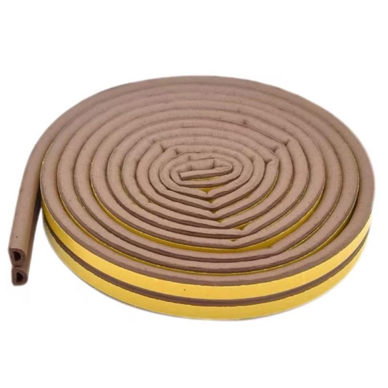 中锦科技 自粘密封胶条门窗隔音箱盒密封条宽14mm高12mm[D型] 米