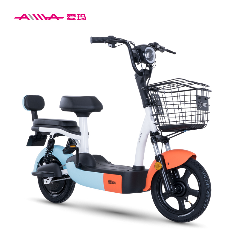爱玛(aima)电动车 爱玛(aima)小电驴牛牛国潮来袭48v12ah铅酸电池时尚