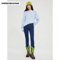 [好货直降:119]美特斯邦威女时尚磨毛保暖紧身牛仔裤