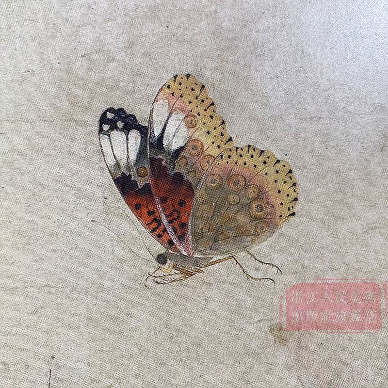 [正版]赵昌写生蛱蝶图 崔白寒雀图 原色高清印制细节装裱临摹赏玩皆宜 经折装中国画典范范本绘画作品赏析爱好者教程 中国高清大图