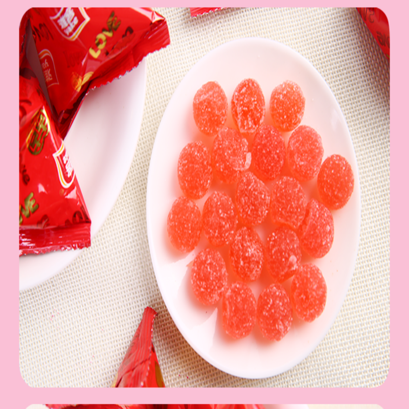 雅客(yake)三角包喜庆软糖500g(约30小包)结婚红色散装喜糖