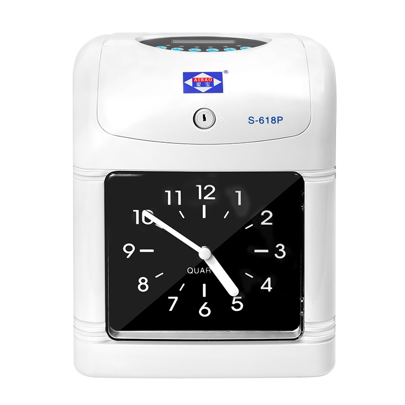 爱宝(aibao) 考勤机 卡钟 打卡机 纸卡考勤机 上班签到打卡钟 s-618p