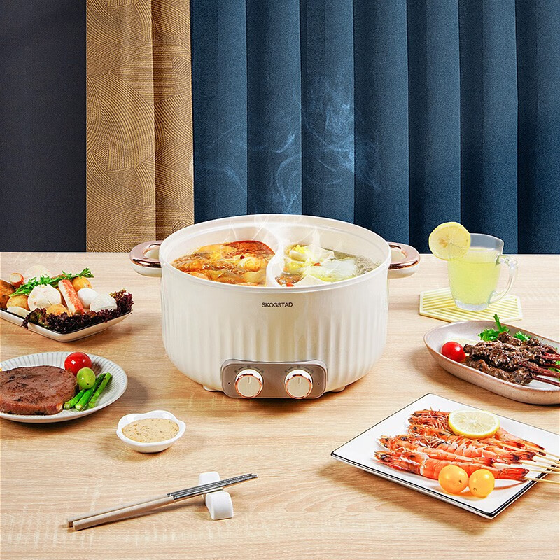 思嘉思达/双控鸳鸯电火锅SKD-G0156 白色高清大图