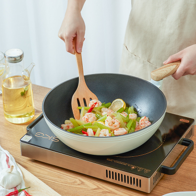 炊大皇(COOKER KING)年轮炒锅(米白)30CM CG30NLB