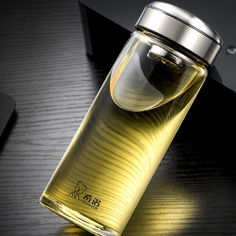 希诺玻璃杯530ml便携耐用单层XN-6196(颜色随机)高清大图