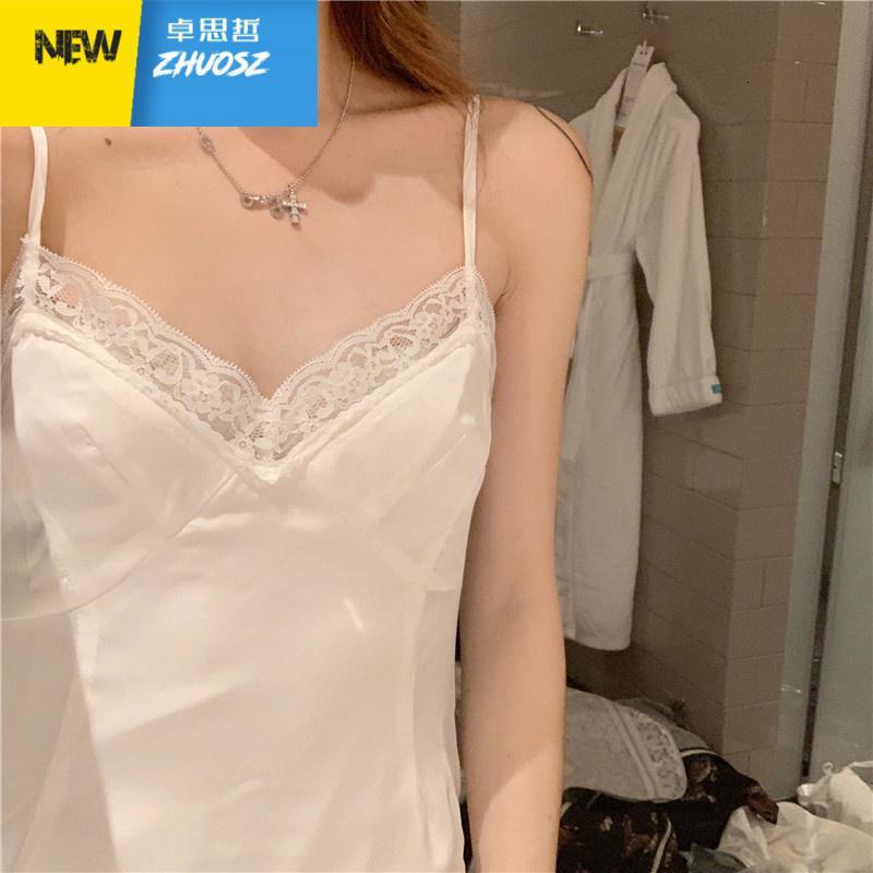 季薄款性感短款裙子露背睡衣法式吊带睡裙女连衣裙2020新款 卓思哲