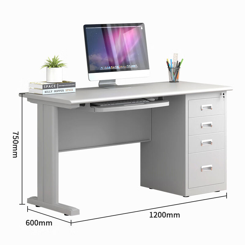 豫众诺 钢制办公桌 四抽 张高清大图