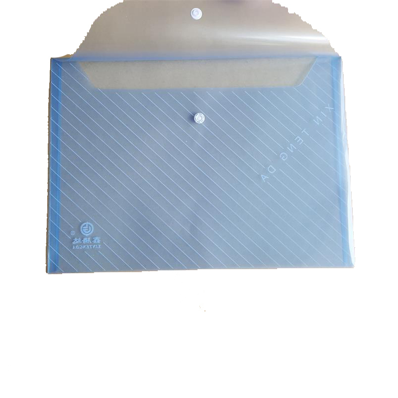 扣式塑料文件袋 A4 20个装/包(5包/箱) 100个/箱