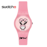 斯沃琪(Swatch)手表 情人节限量系列 休闲时尚 树脂表带 石英女士表GZ265