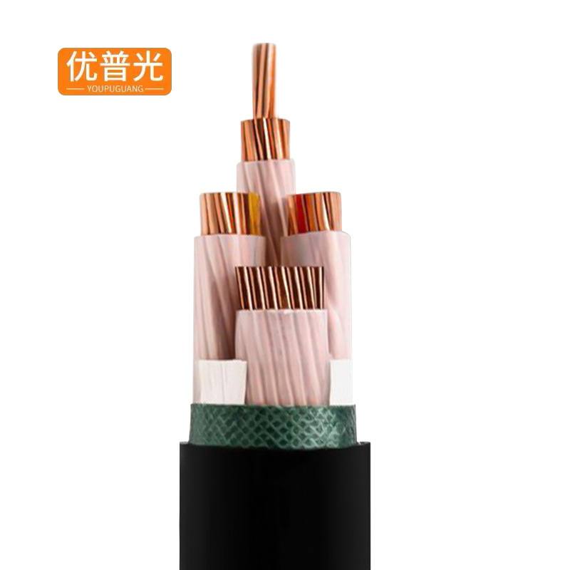 优普光钢带铠装铜芯阻燃低压电缆YJV22-0.6/1KV-4*185 /米高清大图