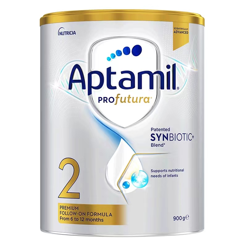 有效期到27年5月-6罐装 | Aptamil 澳洲爱他美 白金版(土豪金)2段婴幼儿配方奶粉(6-12个月)900g高清大图