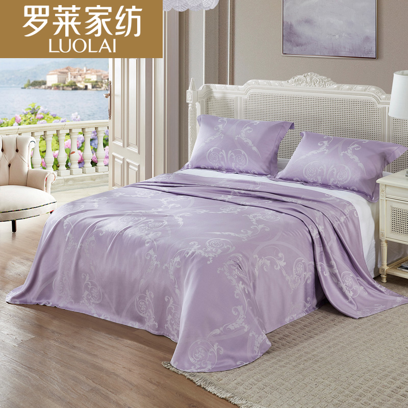 罗莱家纺床上用品夏季凉席单双人1.5/1.8m床竹纤维软席三件套by高清大图