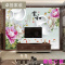 电视背景墙壁纸 无缝大型壁画客厅中式无纺布墙纸3D立体墙布牡丹壹德壹