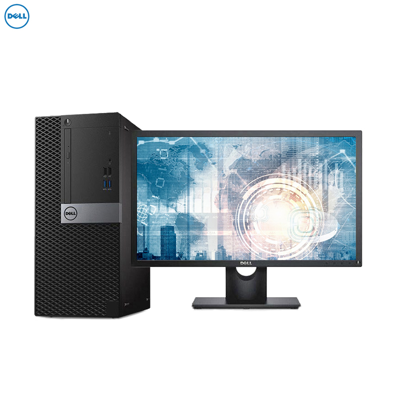 戴尔(DELL)商用Optiplex3050MT 台式电脑 23.8英寸屏（i5-7500 4GB 1T+128G固 2G独显 刻录 W10H）商用办公 家用娱乐 性价比机高清大图