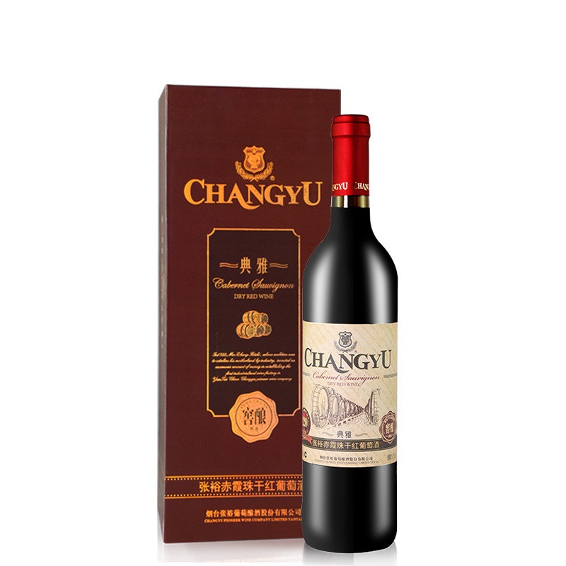张裕典雅赤霞珠窖酿干红葡萄酒木盒750ml