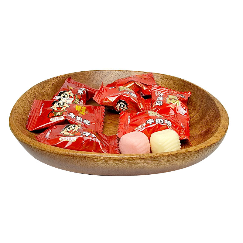 旺旺牛奶糖原味红豆牛乳味散装500g休闲零食品婚庆结婚喜糖