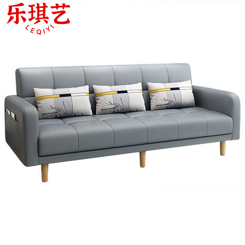 乐琪艺 沙发床 2米(浅灰色)张