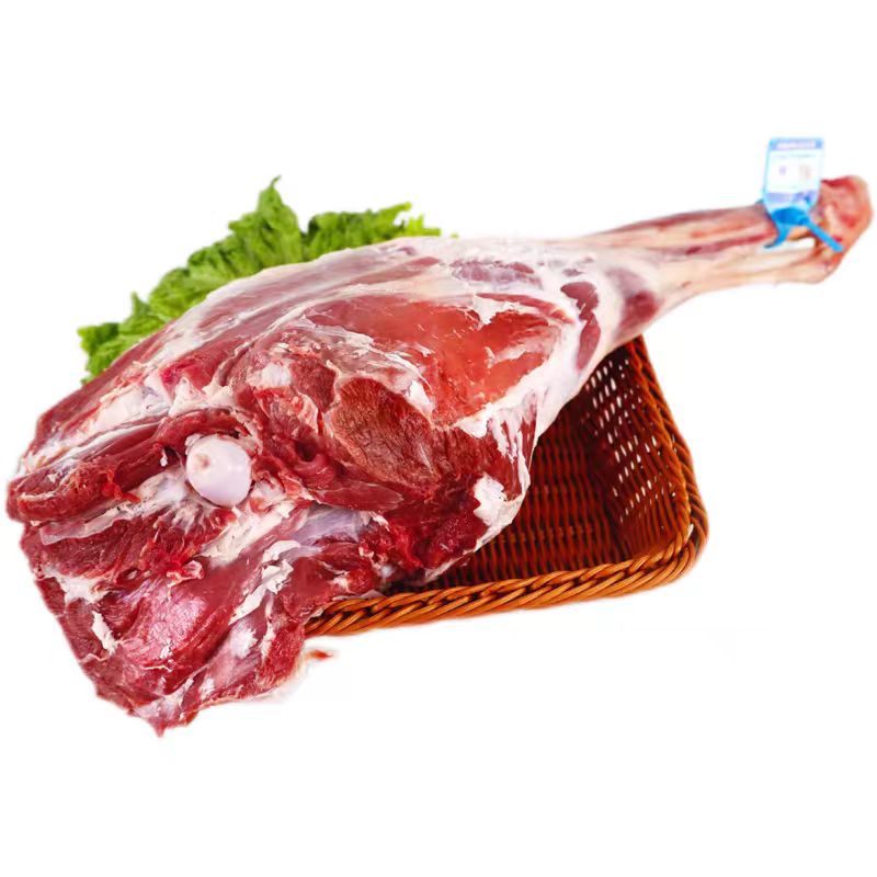 新鲜宁夏滩羊肉原切5斤羊后腿烧烤去骨羊后腿肉礼盒包装高清大图