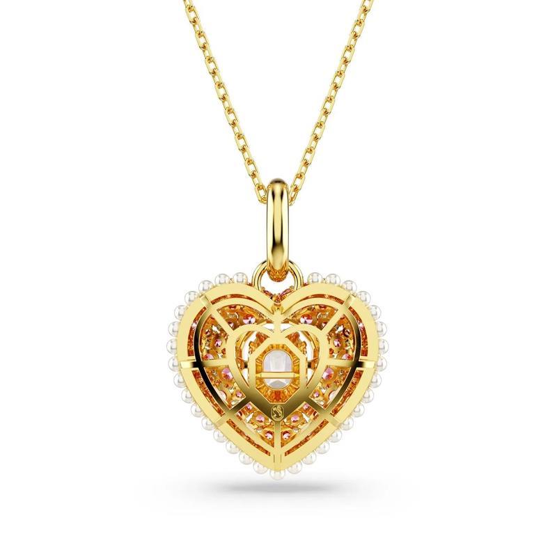 施华洛世奇(SWAROVSKI)金色调项链女款38cm小巧精致百搭配饰日常