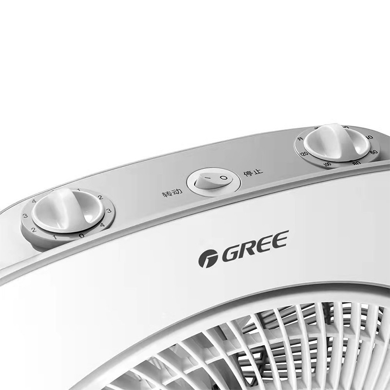 格力(GREE) 格力电风扇转页扇四档风速舒爽清凉台地两用KYS-3005白+灰色 白色