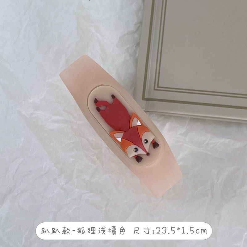 驱蚊手环安全童防蚊手链户外防蚊贴宝宝随身成人婴儿防蚊扣神器|趴趴款-狐狸浅橘色