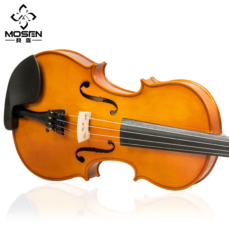 莫森mosenms826m实木金典小提琴初学款自然风干西洋乐器哑光视频