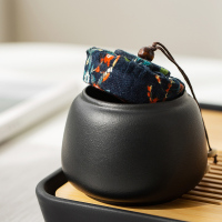 領藝 日式黑陶茶具套装家用防烫双侧把简约功夫泡茶器整套带茶盘礼盒送礼