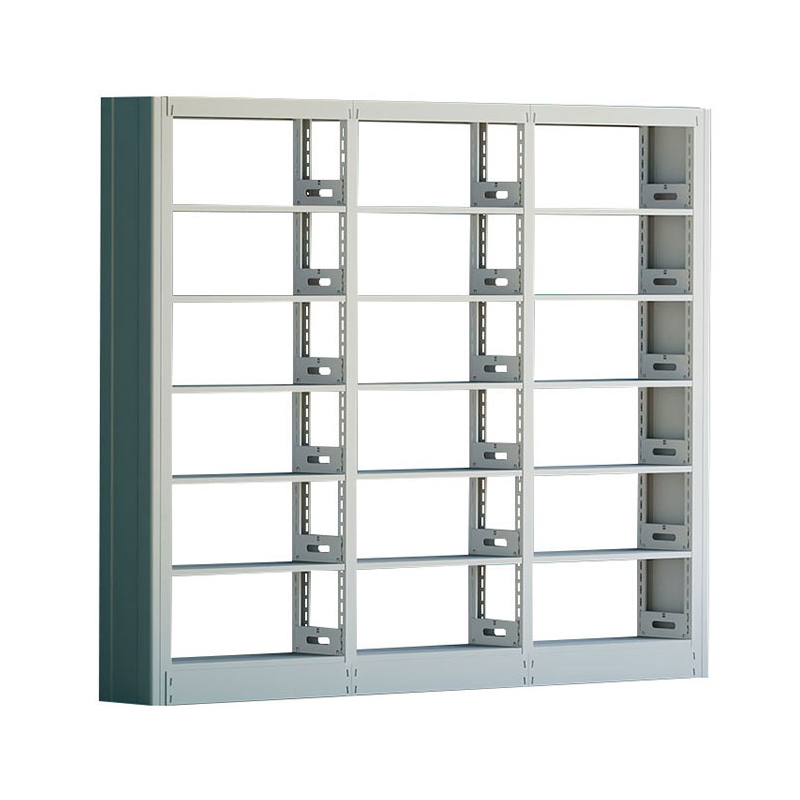 臻远ZY4072603钢制书架资料架 单面6层一列三组白色 2800*300*2000mm