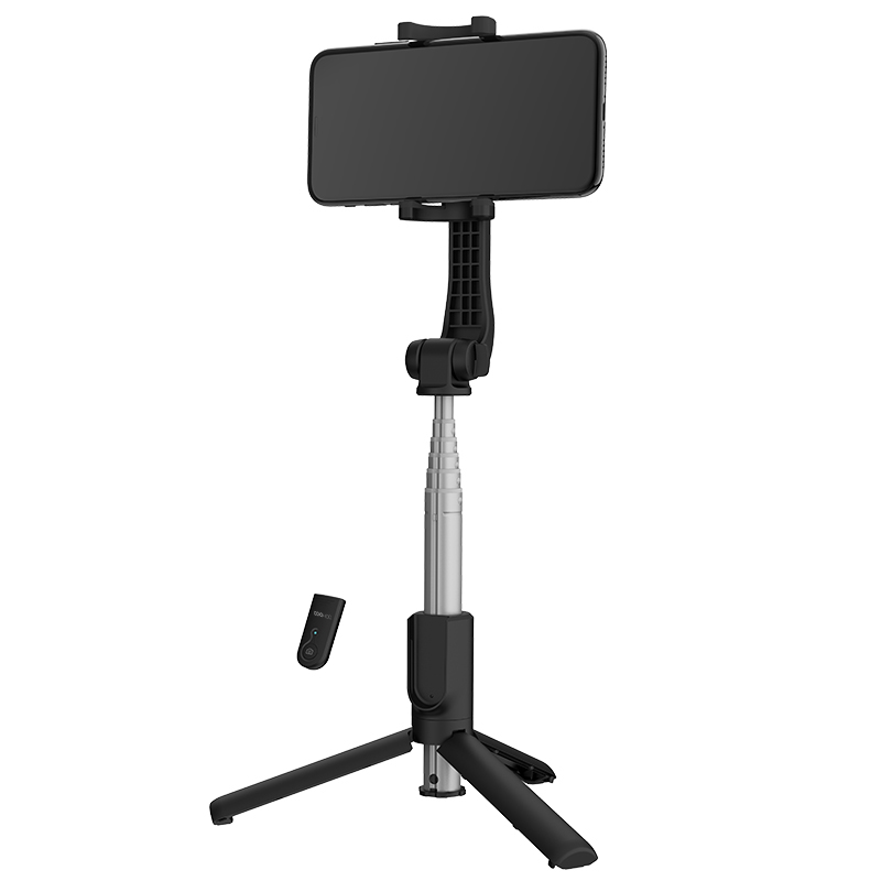 COOWOO WS-20001 一体式多功能 直播拍照 蓝牙自拍杆 黑色高清大图