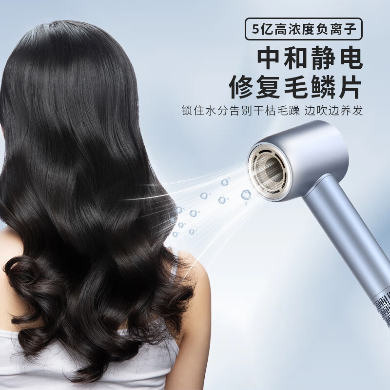 荣事达吹风机高速家用底噪负离子速干大功率风力简白 RC-210Y高清大图