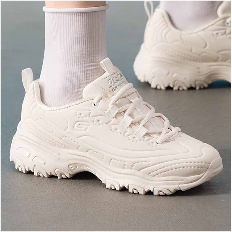 斯凯奇女款休闲熊猫鞋150243/OFWT-5.5双高清大图