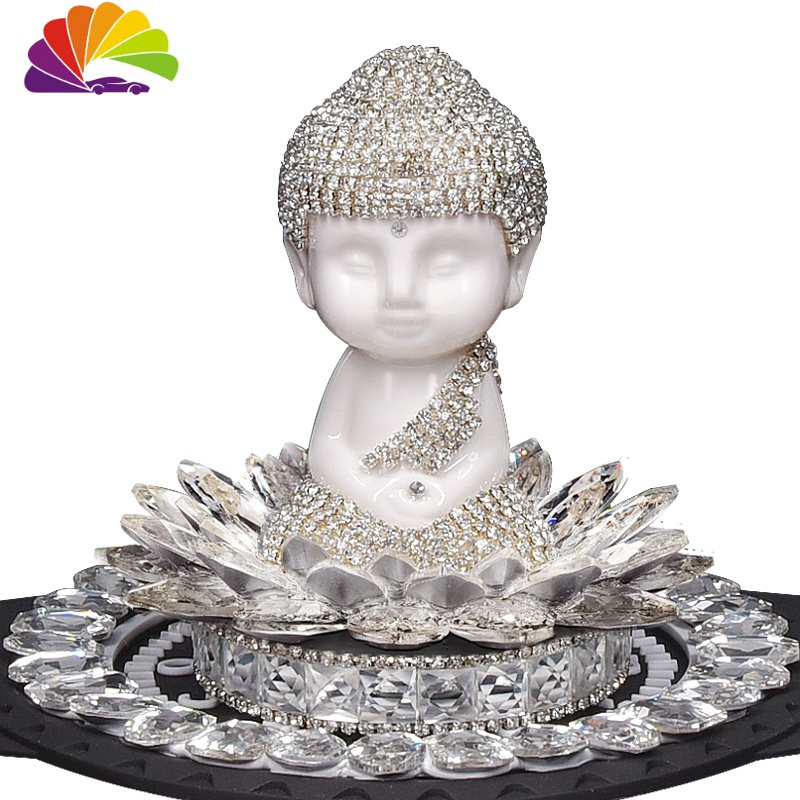 汽车摆件车载香薰女佛车子创意高档装饰用品车内 香水