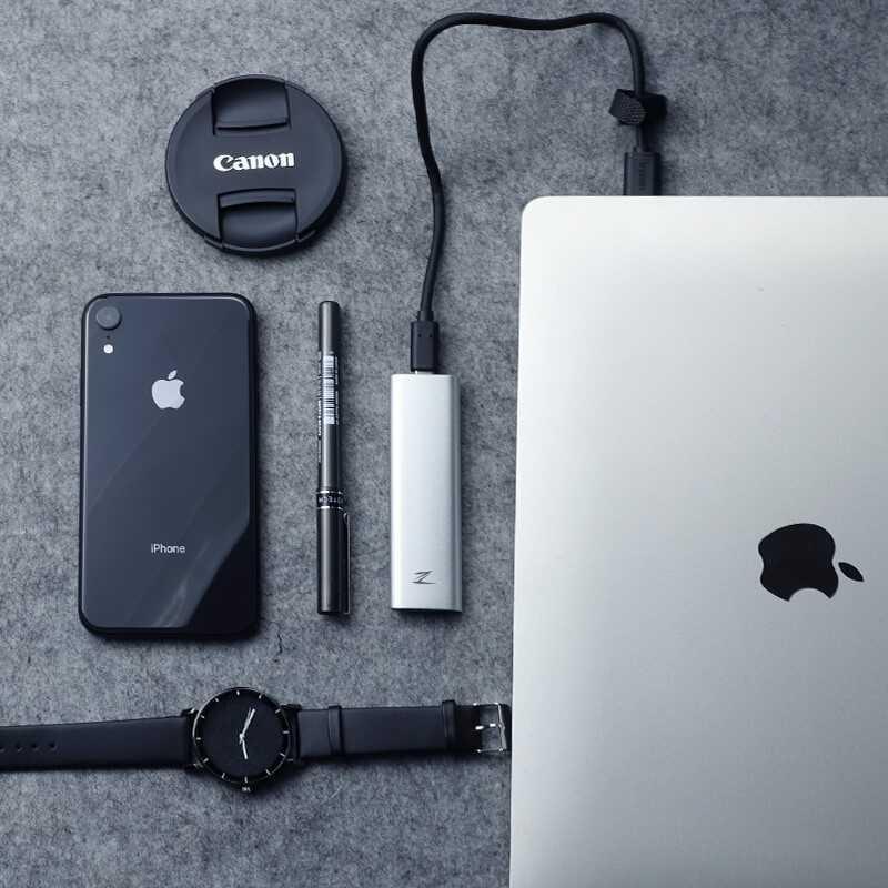 朗科(Netac) 移动固态硬盘type-c 高速USB3.1 金属外壳 pssd便携办公 Z Slim系列 1TB高清大图