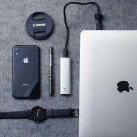 朗科(Netac) 移动固态硬盘type-c 高速USB3.1 金属外壳 pssd便携办公 Z Slim系列 1TB
