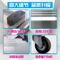 华美(Huamei)2.5米商用卧式展示柜 海鲜市场菜场大容量卧式冰柜 超市冷柜岛柜海鲜岛柜-HD-2500SA