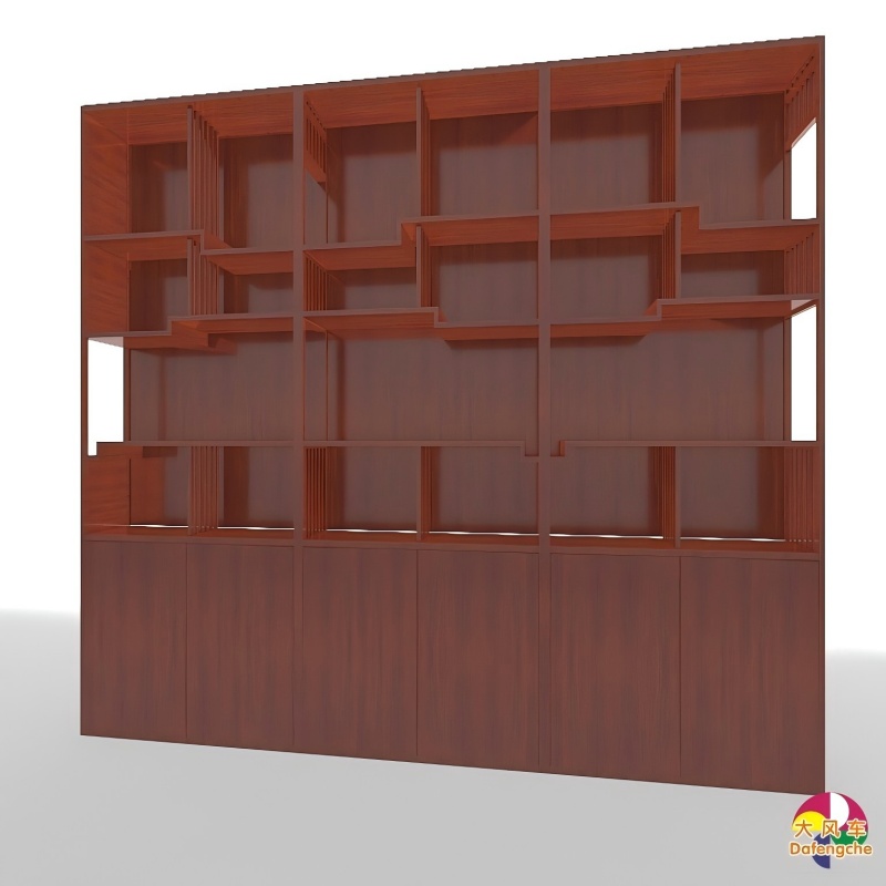 SG0003 后墙柜书柜高清大图